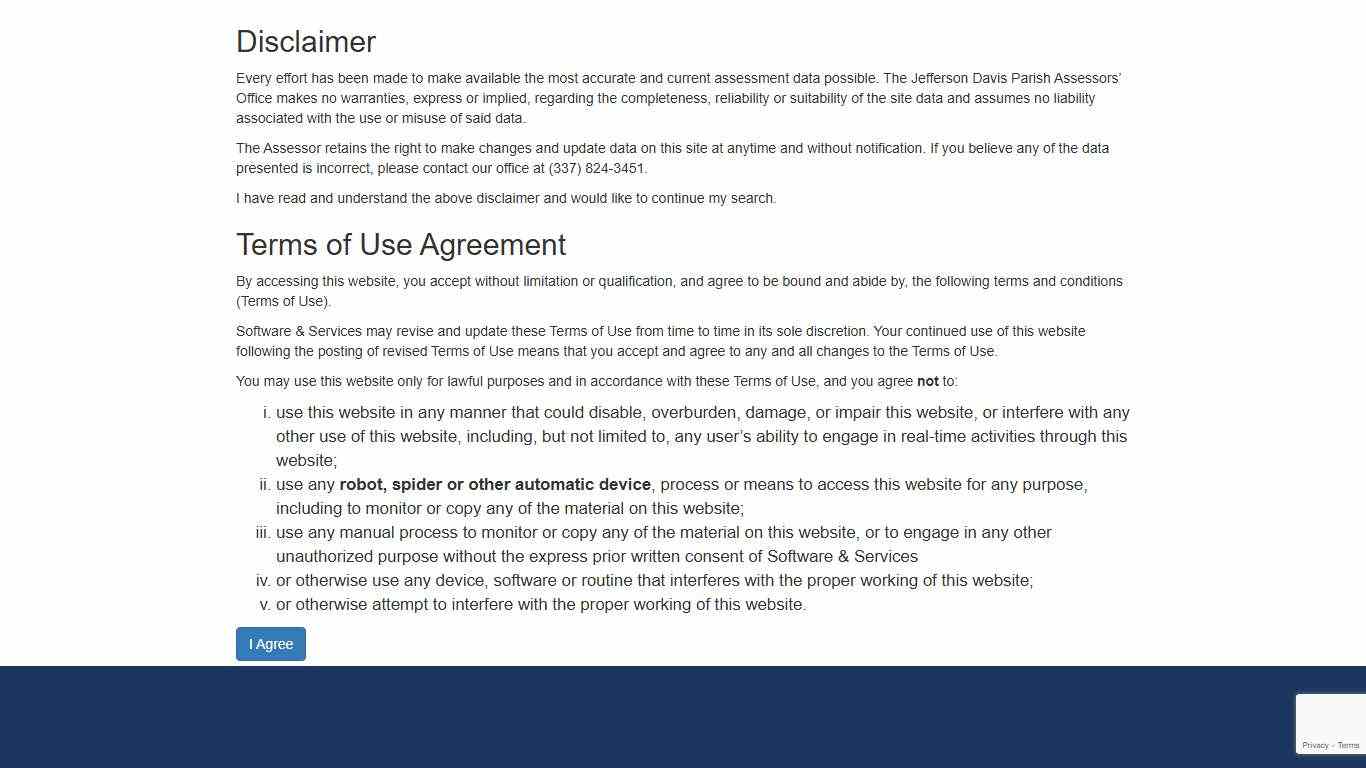 Jefferson Davis Parish Assessor Web Site