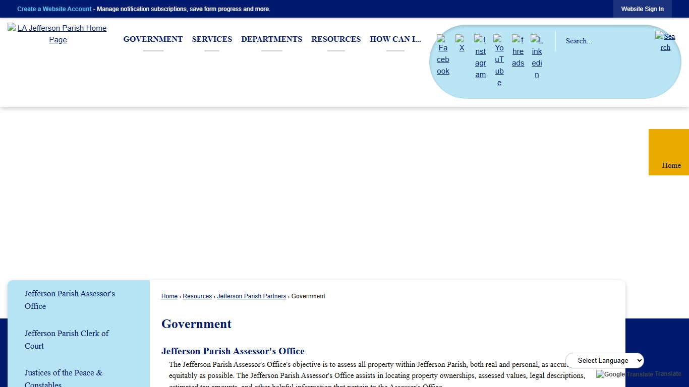 Government | Jefferson Parish, LA